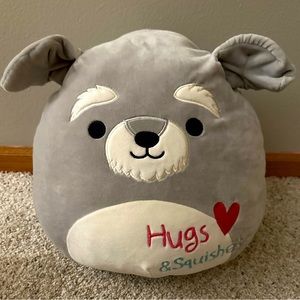 Kellytoy Squishmallow 2021 Valentines 12 inch Shaun the Schnauzer Dog NWOT